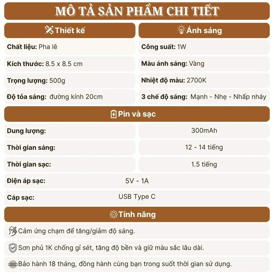 Đèn Bàn Trang Trí Quán Bar, Nhà Hàng HUTA Light For Life Mã PLCOC