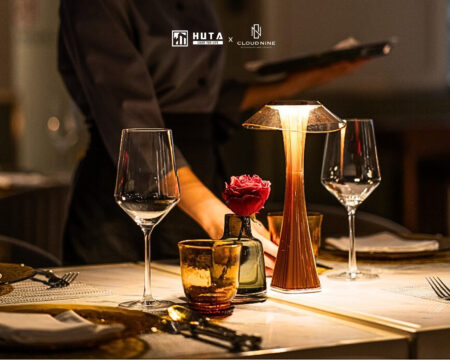 HUTA x Cloud Nine – Giải pháp đèn bàn Horeca nâng tầm fine dining