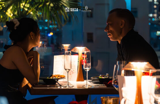 ET1 – giải pháp đèn bàn Horeca từ HUTA tại Cloud Nine Saigon Restaurant