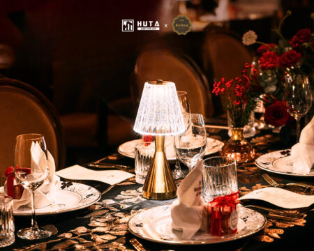 HUTA x RuNam D’Or – Giải pháp đèn bàn Horeca cho không gian ẩm thực cao cấp