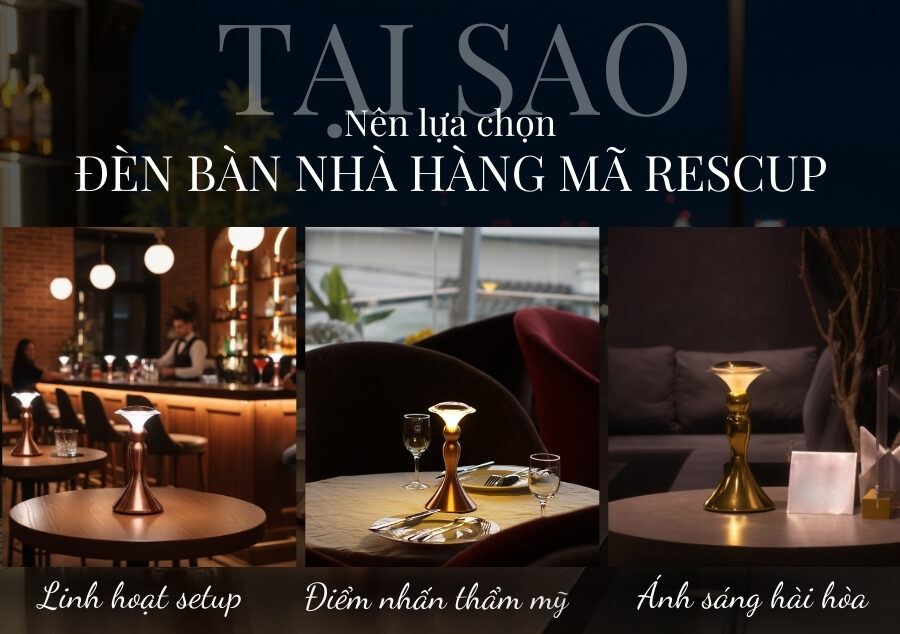 Đèn Bàn Quán Bar HUTA Light For Life Mã RESCUP