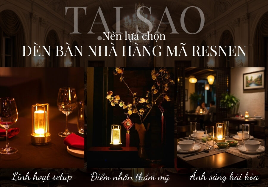 Đèn Bàn Quán Bar HUTA Light For Life Mã RESNEN