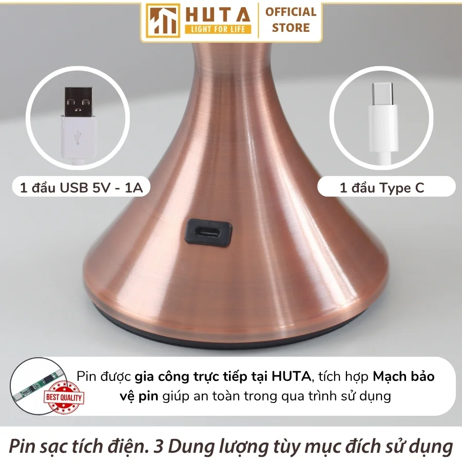 Đèn Bàn Quán Bar, Nhà Hàng HUTA Light For Life Mã RESCUP