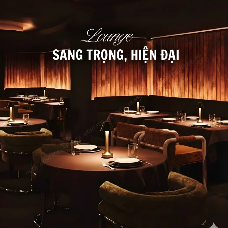 Đèn Bàn Quán Bar, Nhà Hàng HUTA Light For Life Mã RESNONCUT