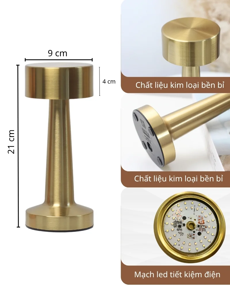 Đèn Bàn Quán Bar Trang Trí HUTA Light For Life Mã RESTRU
