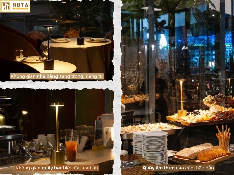 Đèn bàn trang trí nhà hàng HUTA Light For Life mã AL1 hợp với phong cách quán nào