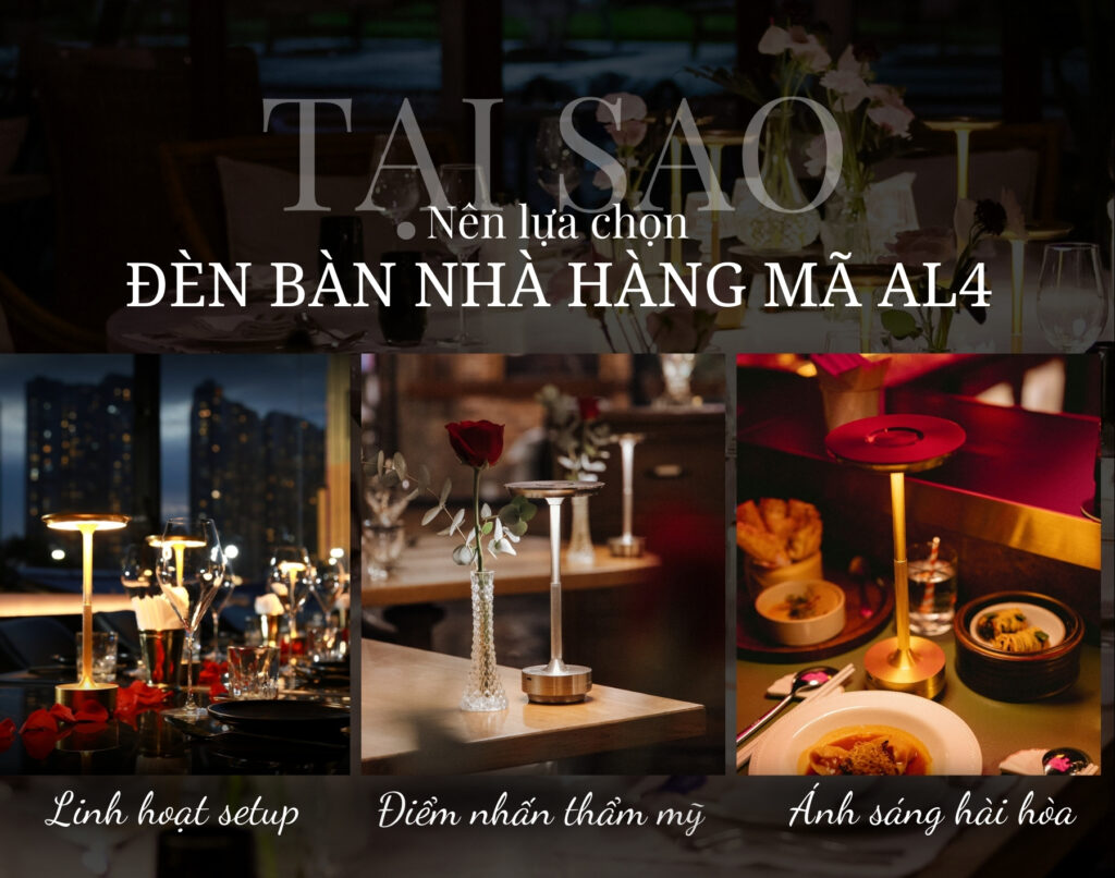 Đèn Bàn Trang Trí Nhà Hàng HUTA Light For Life Mã AL4