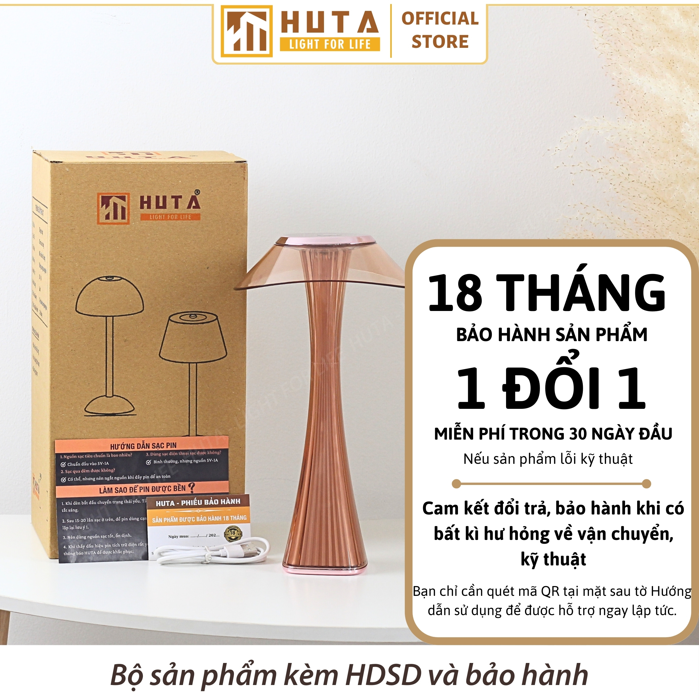 Đèn Bàn Trang Trí Nhà Hàng HUTA Light For Life Mã ET1