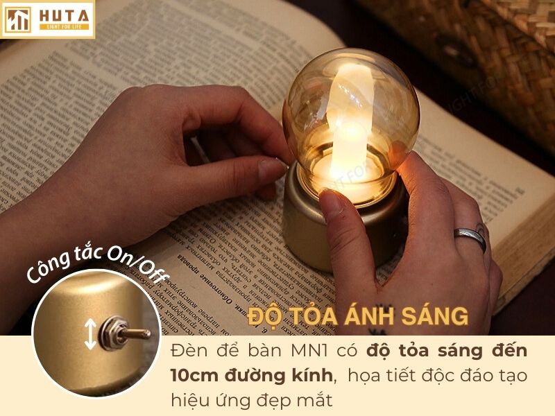 Thông số kỹ thuật đèn bàn trang trí nhà hàng mã MN1