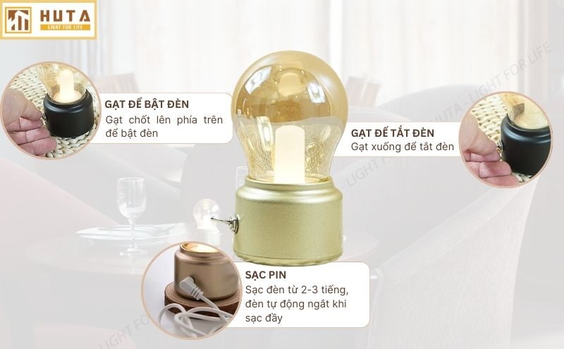 Đèn trang trí bàn ăn mã MN1 dùng như thế nào