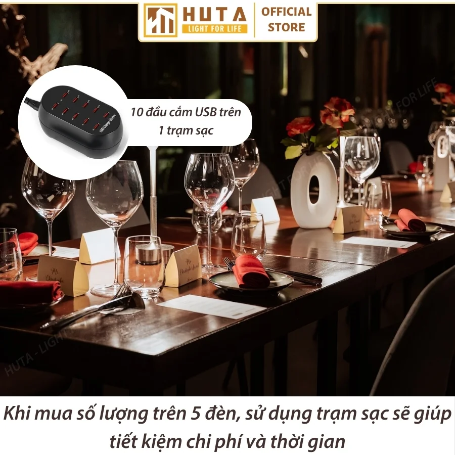 Đèn Bàn Trang Trí Nhà Hàng, Quán Bar HUTA Light For Life Mã AL4