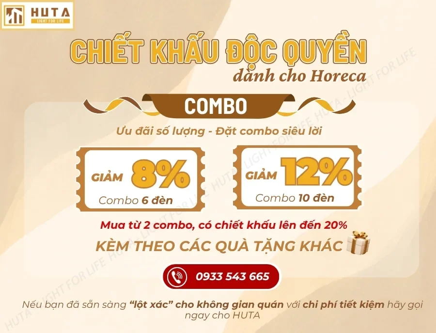 Đèn Bàn Trang Trí Nhà Hàng, Quán Bar HUTA Light For Life Mã ET1