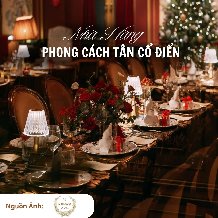 Đèn Bàn Trang Trí Nhà Hàng, Quán Bar HUTA Light For Life Mã RESBED2