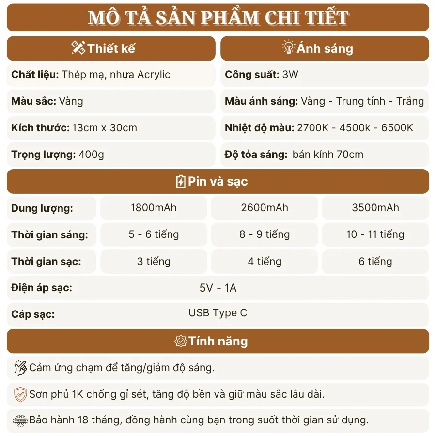Đèn Bàn Trang Trí Nhà Hàng, Quán Bar HUTA Light For Life Mã RESBED2