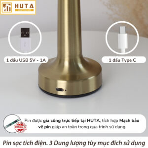 Đèn Bàn Trang Trí Nhà Hàng, Quán Bar HUTA Light For Life Mã RESNON
