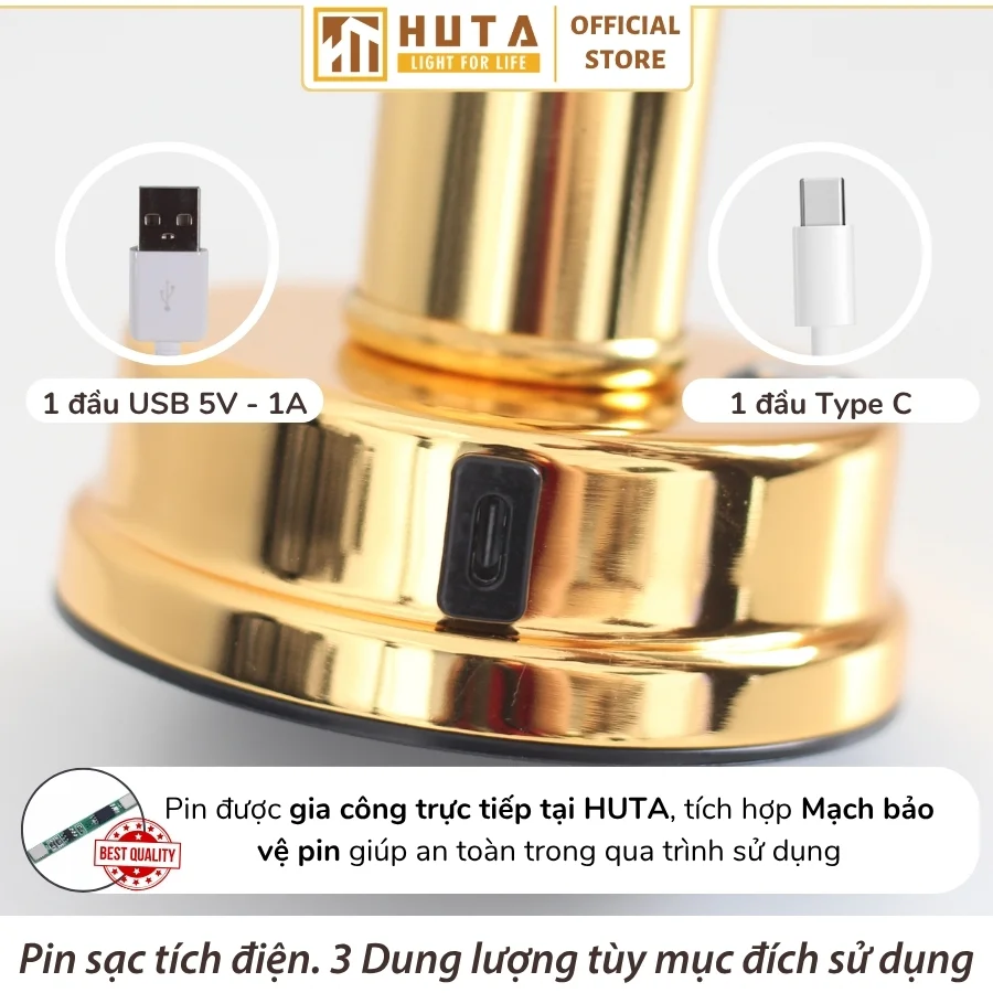 Đèn Bàn Trang Trí Quán Bar, Nhà Hàng HUTA Light For Life Mã RESBED1