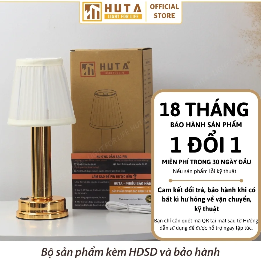 Đèn Bàn Trang Trí Quán Bar, Nhà Hàng HUTA Light For Life Mã RESBED1