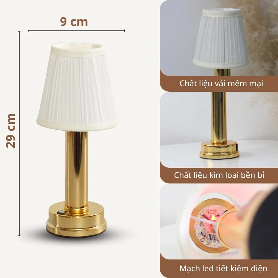 Đèn Bàn Trang Trí Quán Bar, Nhà Hàng HUTA Light For Life Mã RESBED1