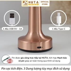 Đèn Bàn Trang Trí Quán Bar, Nhà Hàng HUTA Light For Life Mã RESDIA1