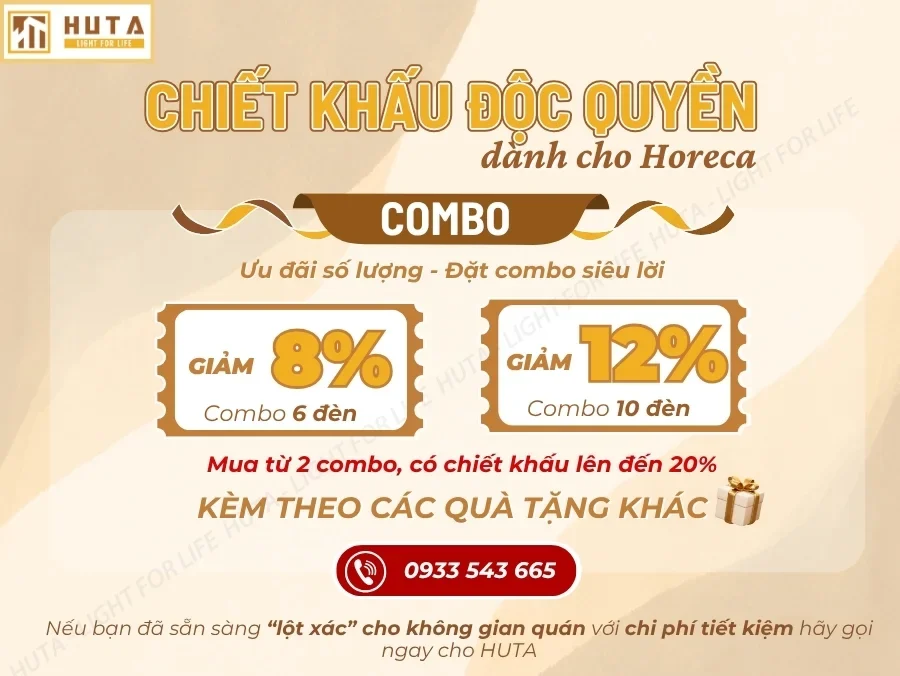 Đèn Bàn Trang Trí Quán Bar, Nhà Hàng HUTA Light For Life Mã RESDIA1