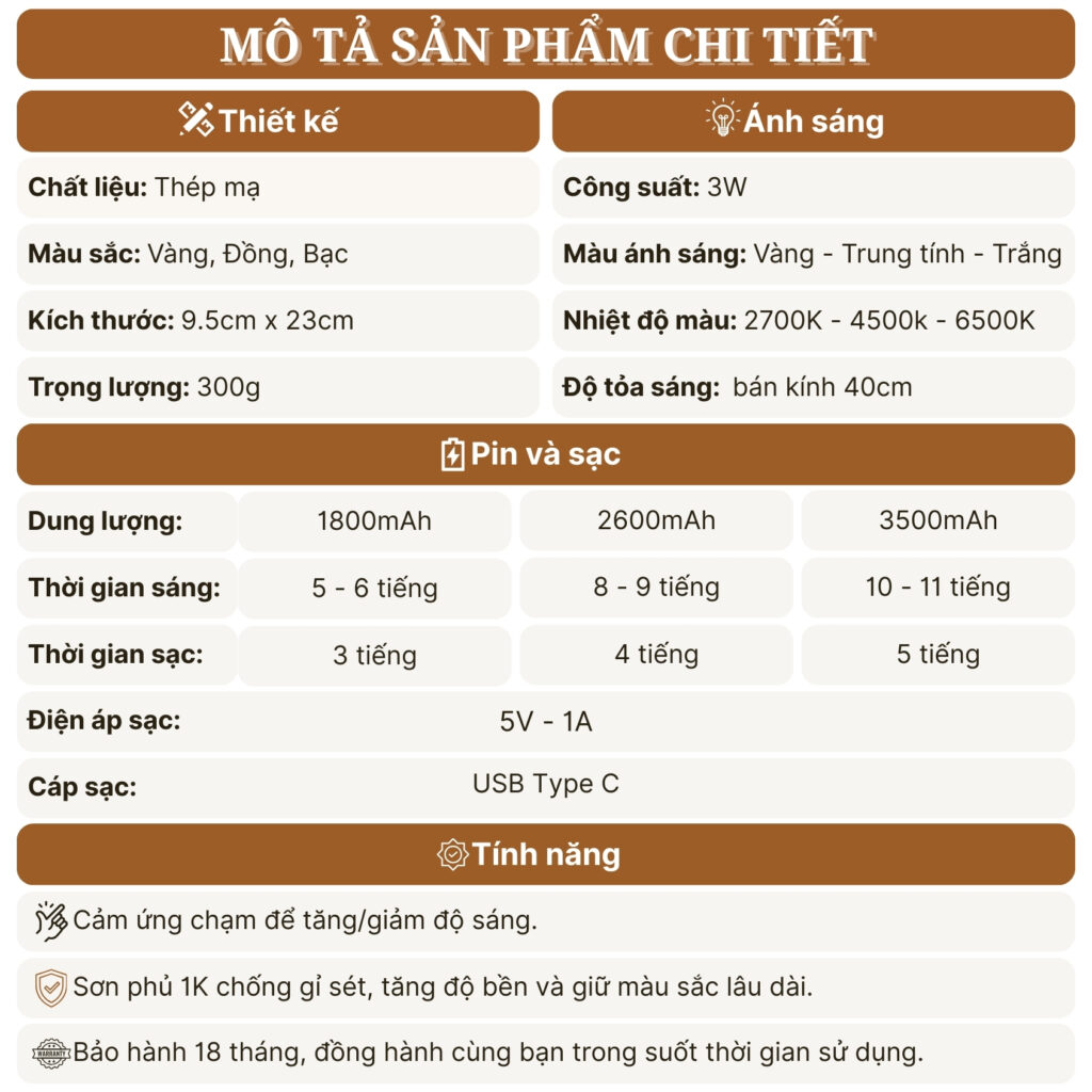 Đèn Bàn Trang Trí Quán Bar Nhà Hàng HUTA Light For Life Mã RESTA