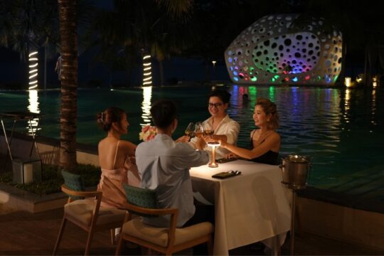 huta cung cap den ban an khach san the secret con dao 1