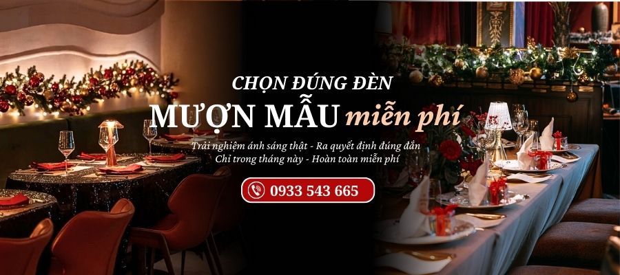 Mượn mẫu đèn bàn trang trí nhà hàng HUTA Light For Life mã CODIEN