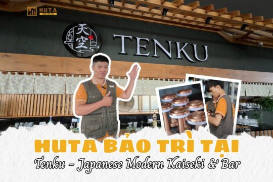 Hành Trình Bảo Trì Đèn Trang Trí Bàn Ăn Tại Nhà Hàng Tenku - Japanese Modern Kaiseki & Bar