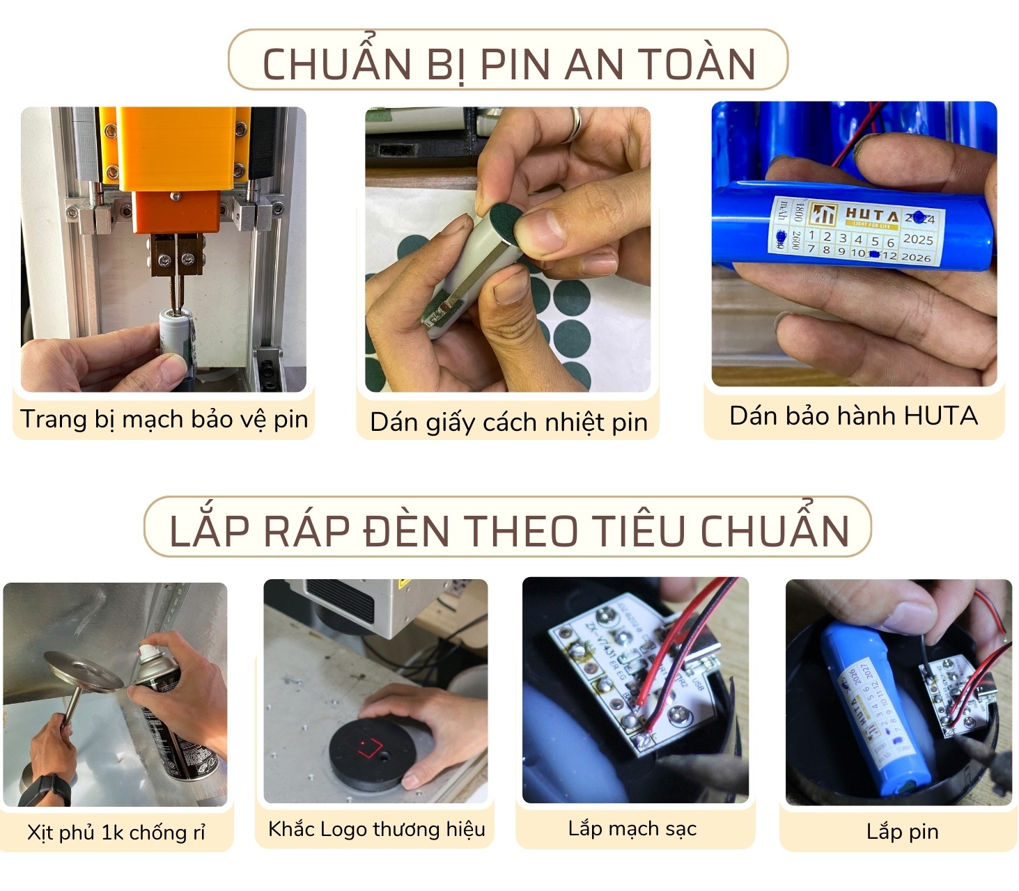 Đèn bàn decor tích điện HUTA Light For Life mã RESBED4