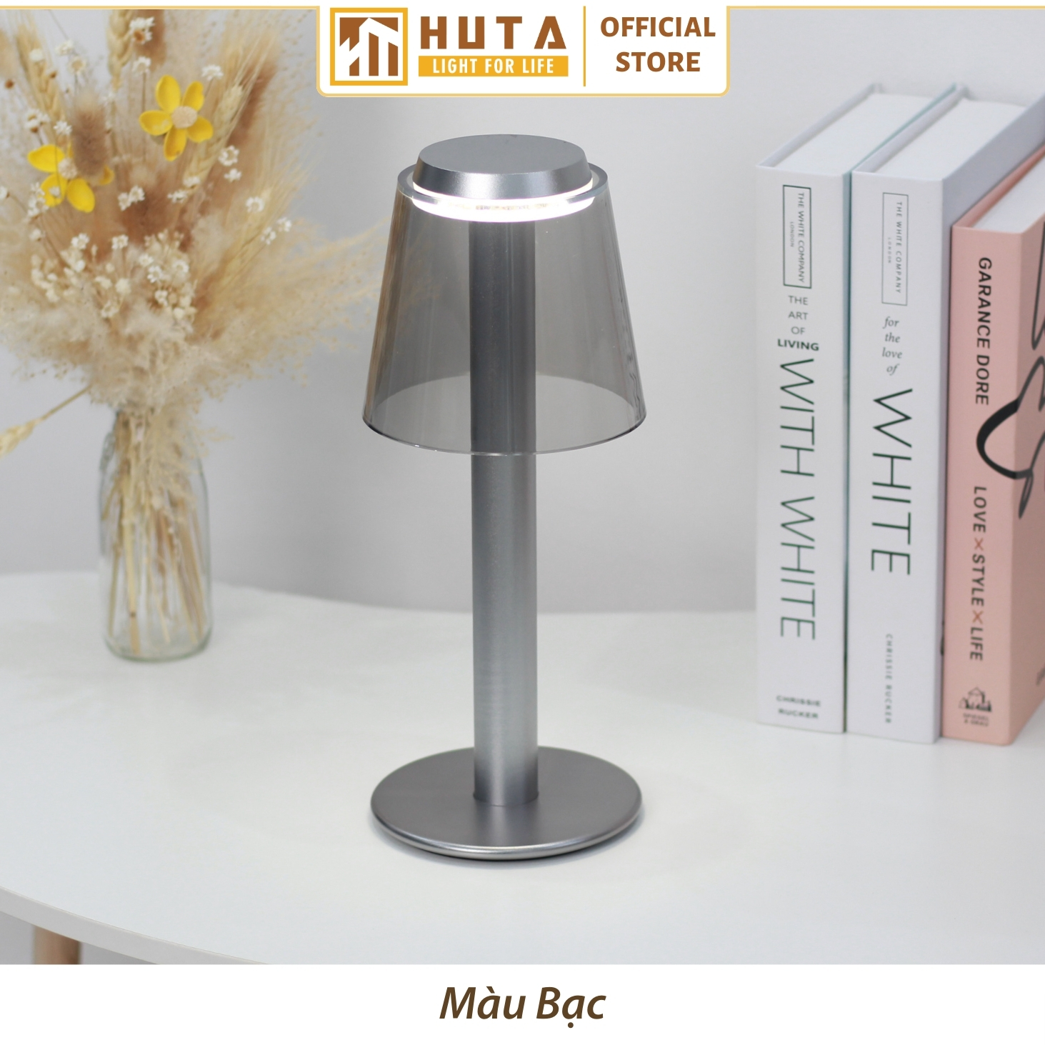 Đèn bàn decor tích điện HUTA Light For Life mã RESBED4