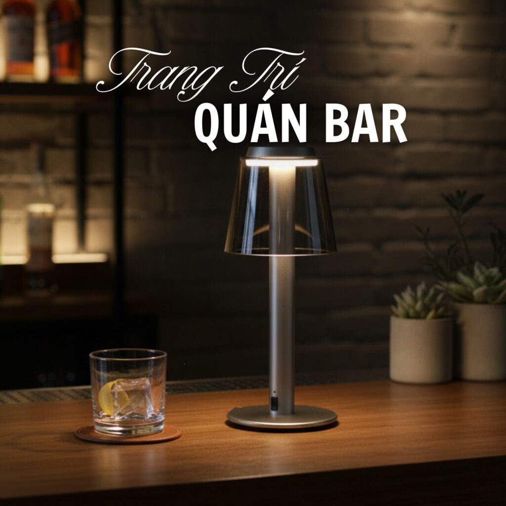 Đèn bàn decor tích điện HUTA Light For Life mã RESBED4