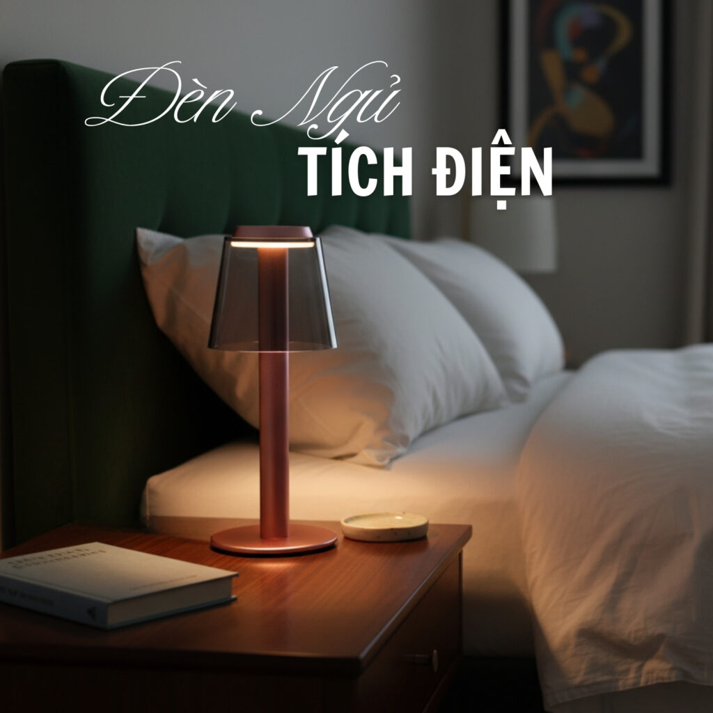 Đèn bàn decor tích điện HUTA Light For Life mã RESBED4