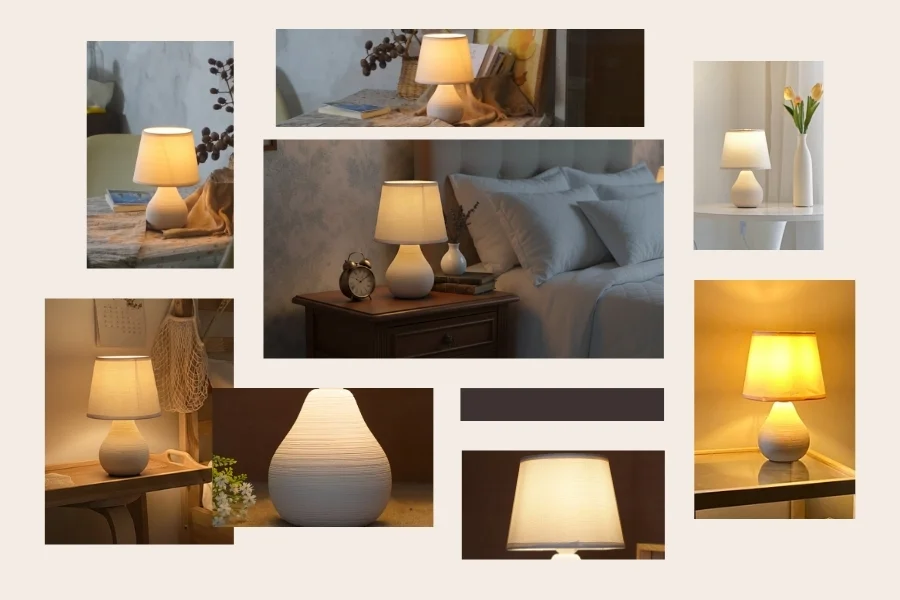 Lợi ích và điểm khác biệt của đèn ngủ để bàn khách sạn thân gốm sứ mã S1 trong không gian lưu trú