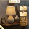 Đèn Ngủ Để Bàn Decor Khách Sạn HUTA Light For Life Phong Cách Tối Giản Thân Gốm Sứ Mã S1