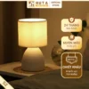 Đèn Ngủ Để Bàn Decor Khách Sạn HUTA Light For Life Phong Cách Tối Giản Thân Gốm Sứ Mã S2