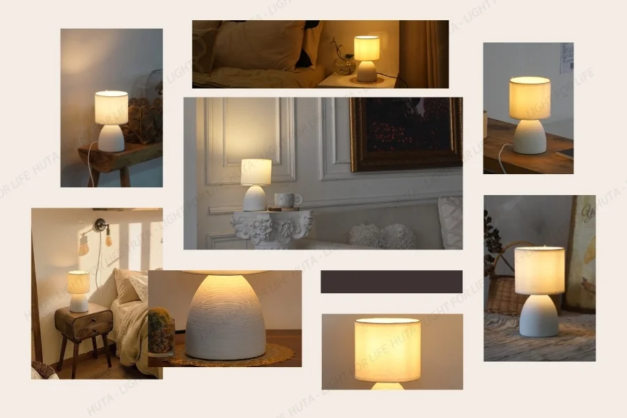 Lợi ích và điểm khác biệt của đèn ngủ để bàn khách sạn thân gốm sứ mã S2 trong không gian lưu trú