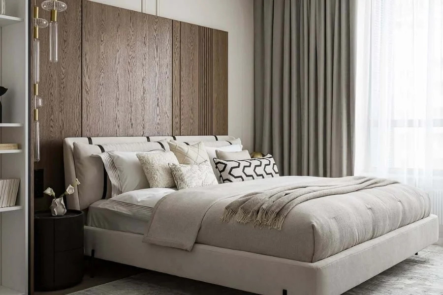 Ứng dụng của đèn ngủ để bàn khách sạn thân kim loại mã T13 và phong cách không gian