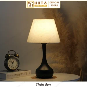 Đèn Ngủ Để Bàn Decor Khách Sạn, Tab Đầu Giường HUTA Light For Life Thân Kim Loại Mã T3