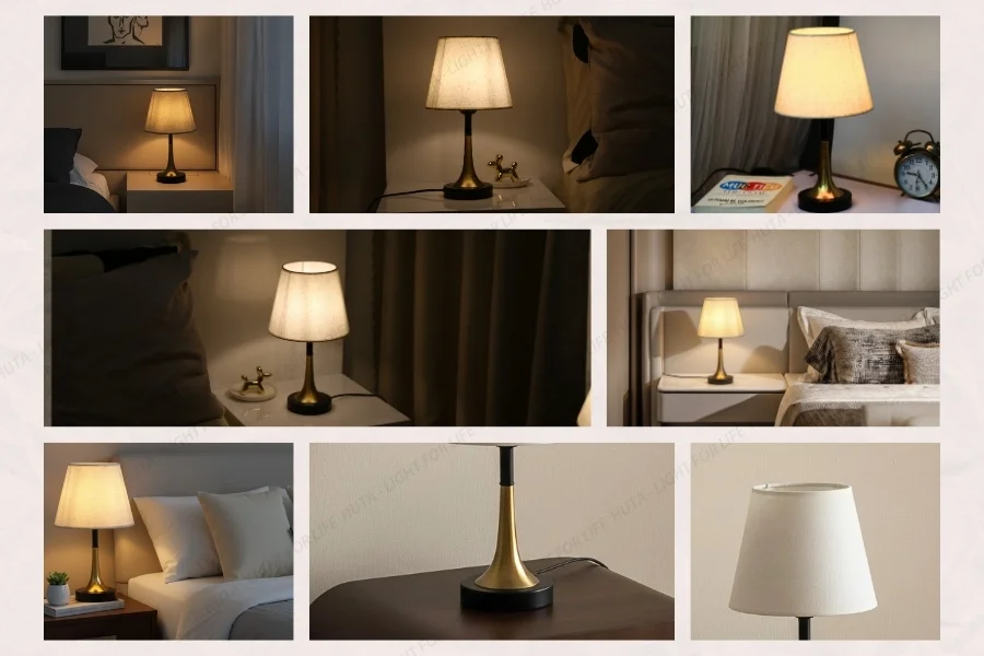Giá trị nổi bật và điểm khác biệt của đèn ngủ để bàn decor khách sạn, tab đầu giường thân kim loại mã T5 trong không gian lưu trú