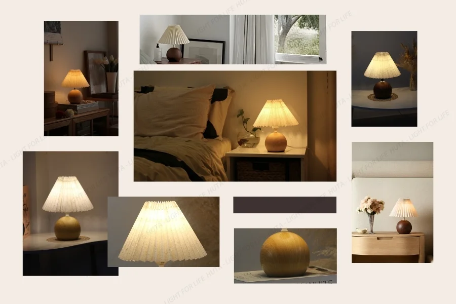 Giá trị nổi bật và điểm khác biệt của đèn ngủ để bàn decor khách sạn, tab đầu giường thân kim loại mã T8 trong không gian lưu trú