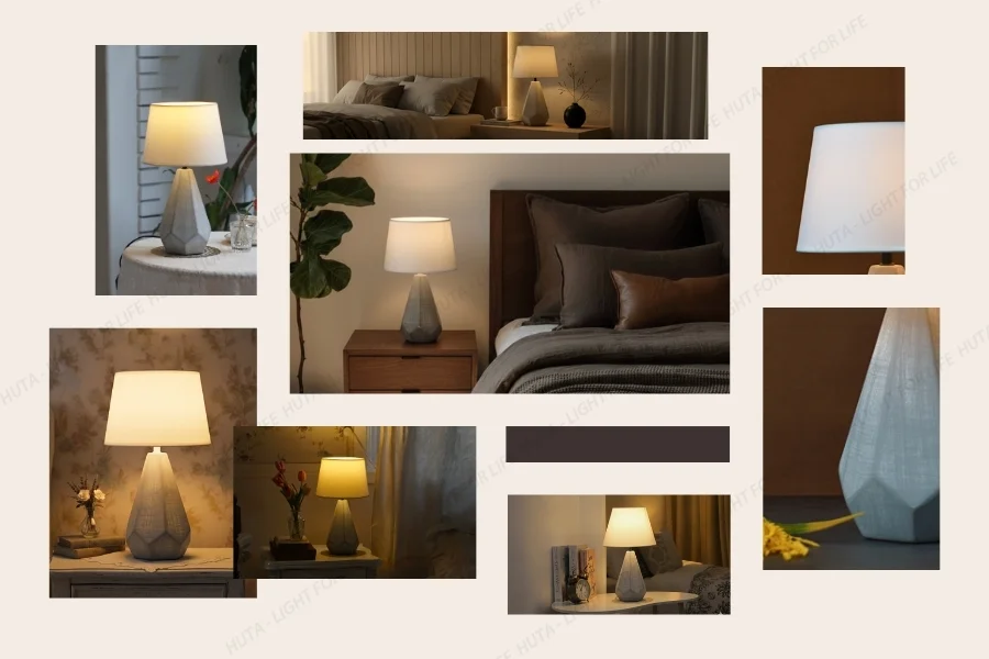 Lợi ích và điểm khác biệt của đèn ngủ để bàn khách sạn thân gốm sứ mã S15 trong không gian lưu trú