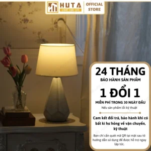 Đèn Ngủ Để Bàn Hiện Đại Cho Khách Sạn HUTA Light For Life Thân Gốm Sứ Mã S15
