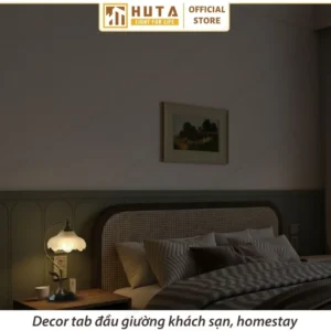 Đèn Ngủ Để Bàn Khách Sạn HUTA Light For Life Phong Cách Cổ Điển Thân Kim Loại Mã CD2