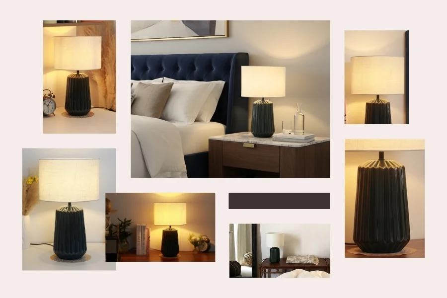 Vai trò của đèn ngủ để bàn khách sạn thân gốm mã S17 trong các mô hình lưu trú và phong cách không gian