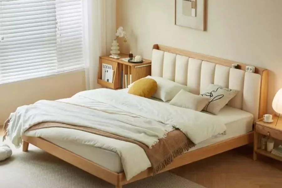 den ngu de ban khach san tab dau giuong huta light for life phong cach moc mac than go ma g2 24