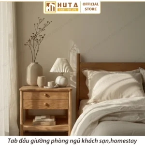 Đèn Ngủ Để Bàn Khách Sạn, Tab Đầu Giường HUTA Light For Life Thân Gốm Sứ Mã S8