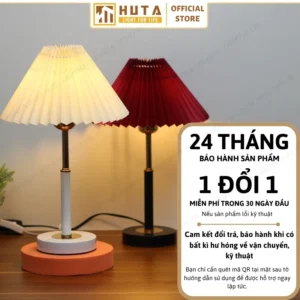 Đèn Ngủ Để Bàn Sang Trọng Decor Khách Sạn HUTA Light For Life Thân Kim Loại Mã T9