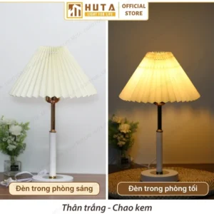Đèn Ngủ Để Bàn Sang Trọng Decor Khách Sạn HUTA Light For Life Thân Kim Loại Mã T9