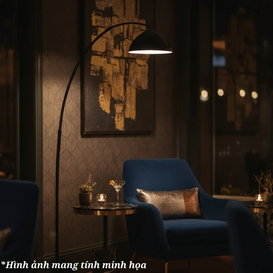 Đèn cây đứng dáng cong mã KC11 có thể trang trí ở các vị trí nào?