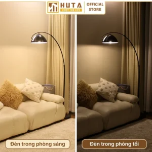 Đèn cây đứng HUTA Light For Life chất liệu kim loại dáng cong mã KC11